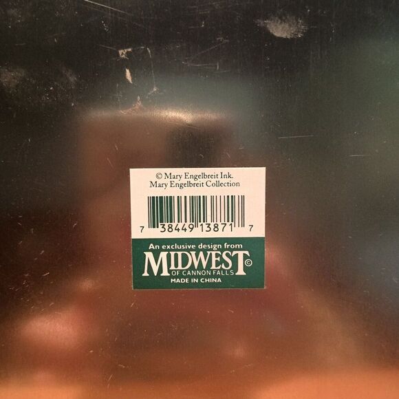 Mary Engelbreit Christmas Old World Santa Tin Box Midwest Of Cannon Falls - Picture 4 of 8